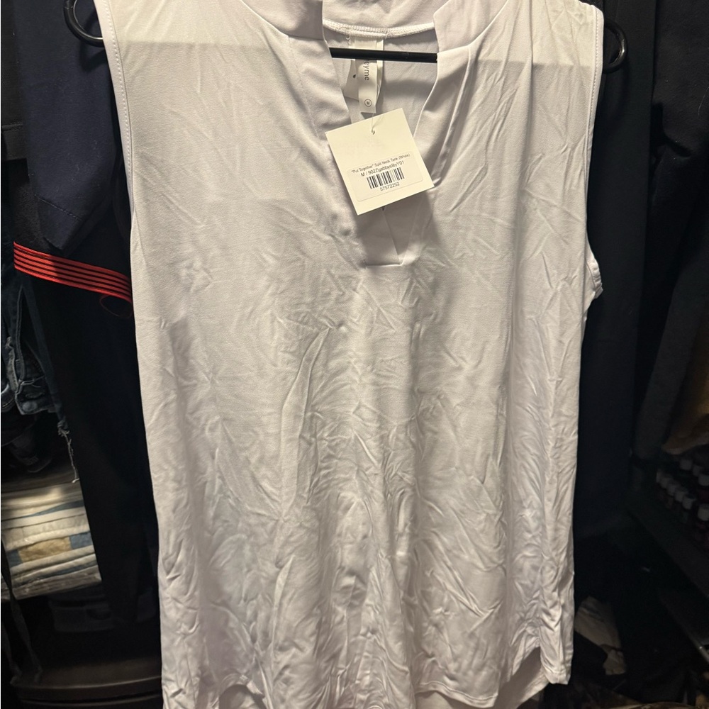 Honey Me White Sleeveless Top